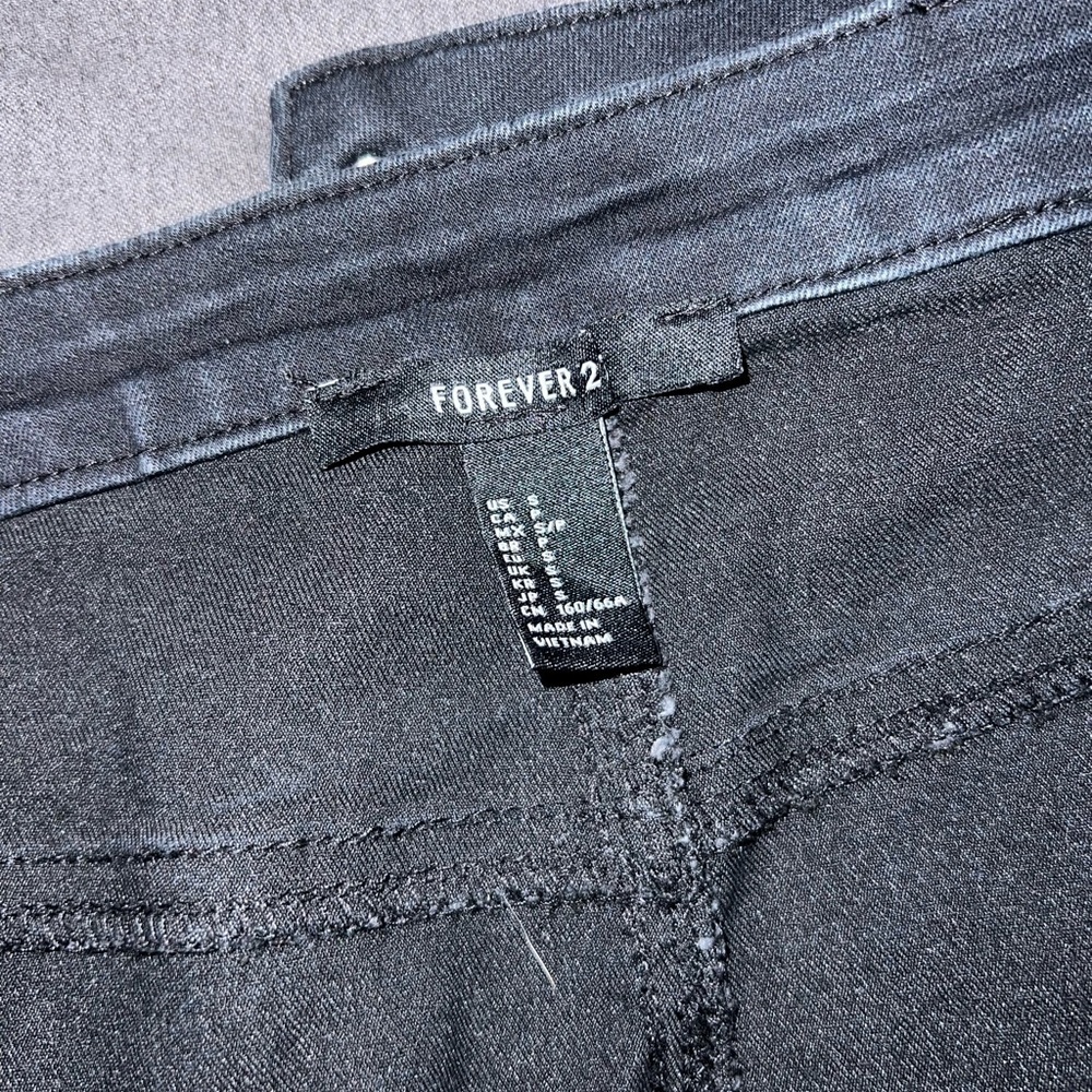 Forever 21 Black Pencil Mini Skirt with Tie Front - Picture 3 of 3